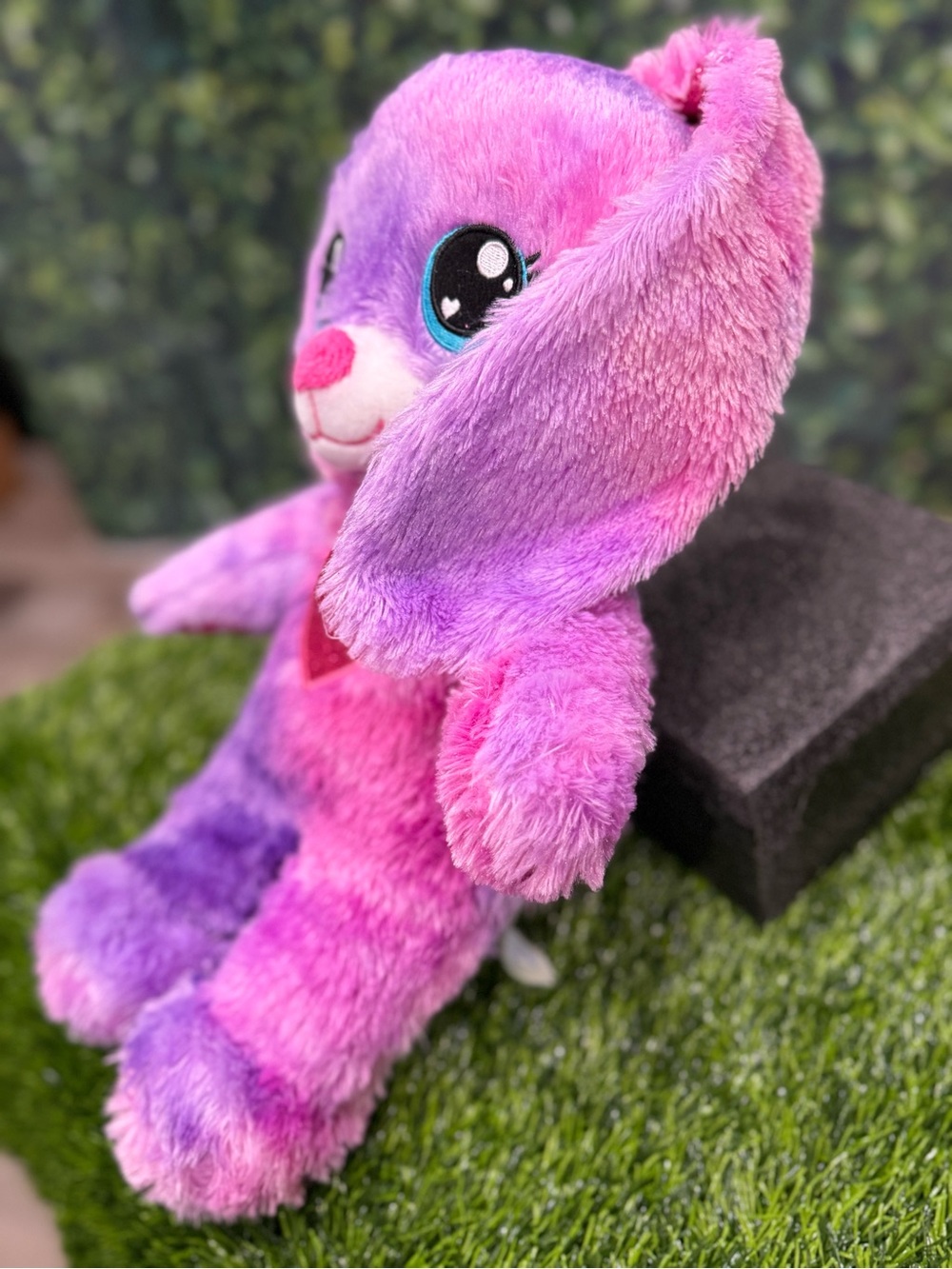 Build-A-Bear Workshop Heartables Purple Bunny Plush Purple Pink Shimmer - Picture 4 of 7